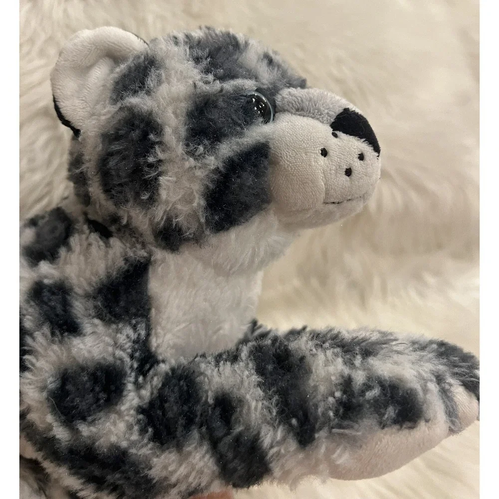 Disney Snow Leopard Plush Stuffed Animal Black‎ Gray White Sitting 14